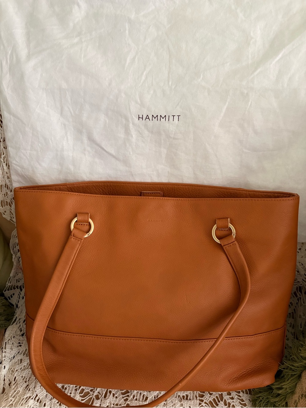 Hammitt Nectar Tan Leather Tote Bag - Everyday Carry - NWOT